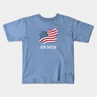 USA Soccer (Print on back) Kids T-Shirt